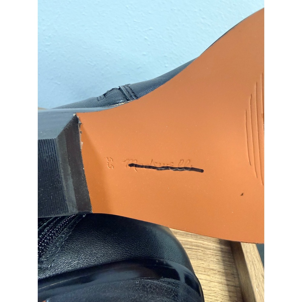 Madewell The Idris Ankle Boot Black Size 5.5 - Picture 4 of 8